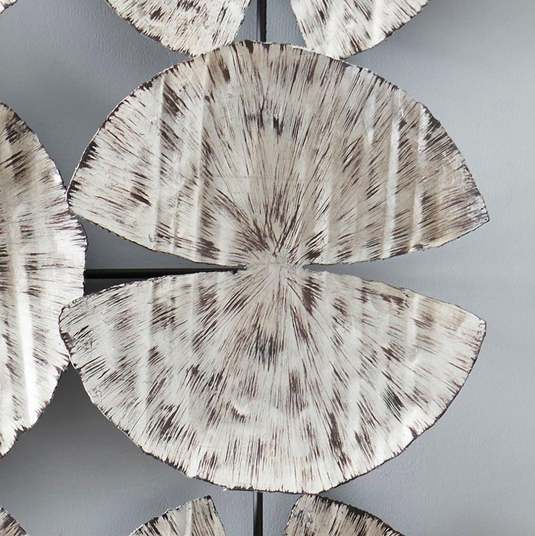 SwayLiving Ginkgo Leaf Wall Art, 9 Leaves, Silver WALL ACCENTS
