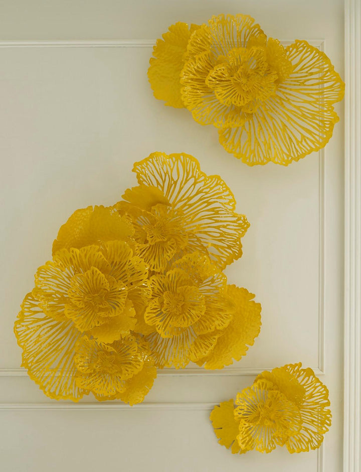 SwayLiving Flower Wall Art, Small, Dandelion, Metal WALL ACCENTS