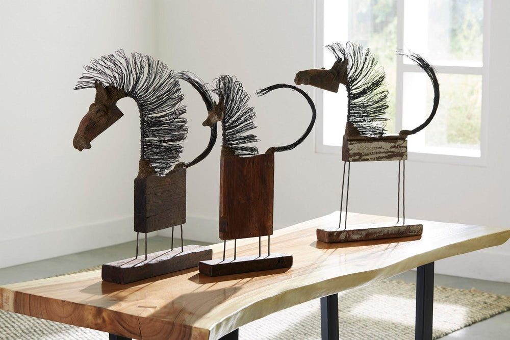 SwayLiving Wire Horse Sculpture, SM Body DECORATIVE OBJECTS