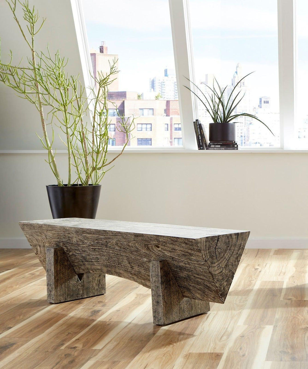 SwayLiving Triangle Bench, Gray Stone BENCHES