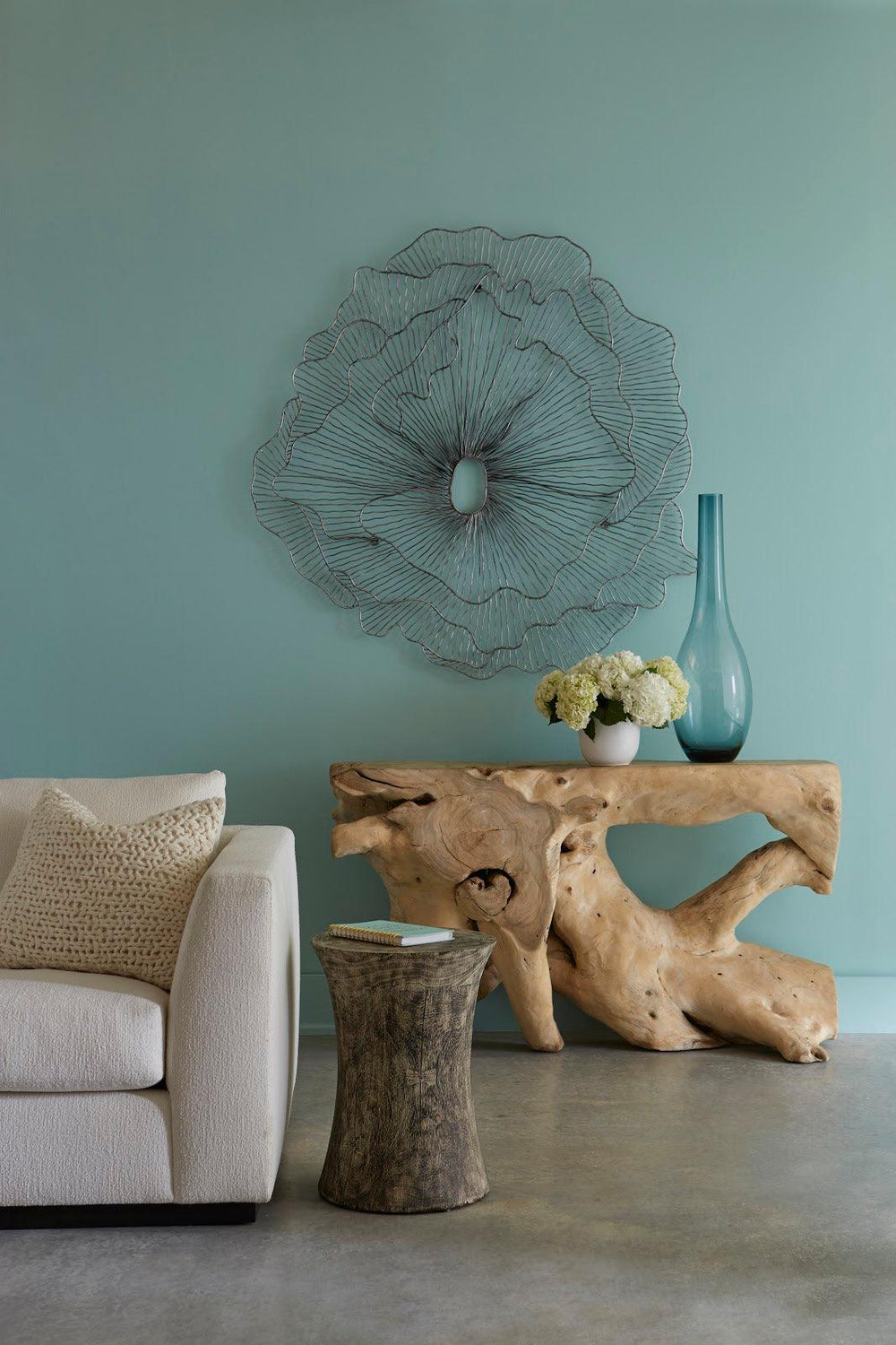 SwayLiving Poppy Flower Wall Art, Silver/Black, LG WALL ACCENTS