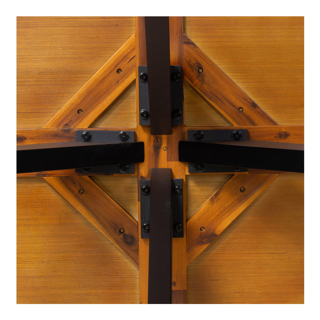SwayLiving - Parq Oval Dining Table Amber - TL-1019-14 | SwayLiving