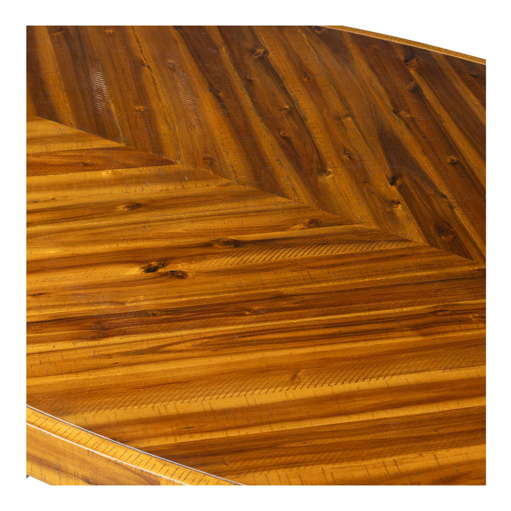 SwayLiving - Parq Oval Dining Table Amber - TL-1019-14 | SwayLiving