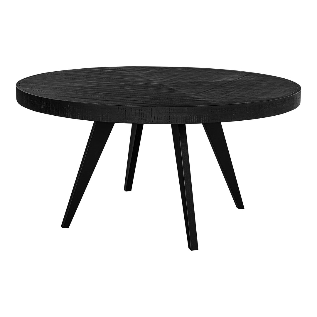 Parq 60In Round Dining Table Black - SwayLiving