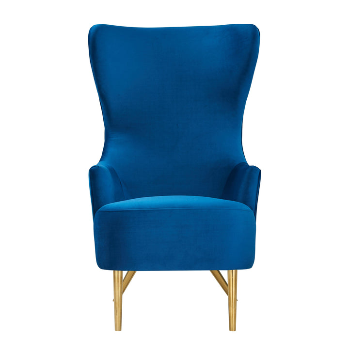 SwayLiving Julia Navy Wingback Chair ACCENT + LOUNGE CHAIRS
