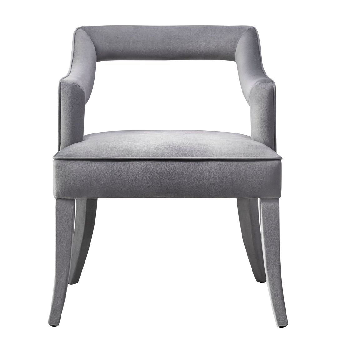 SwayLiving Tiffany Grey Velvet Chair DINING CHAIRS