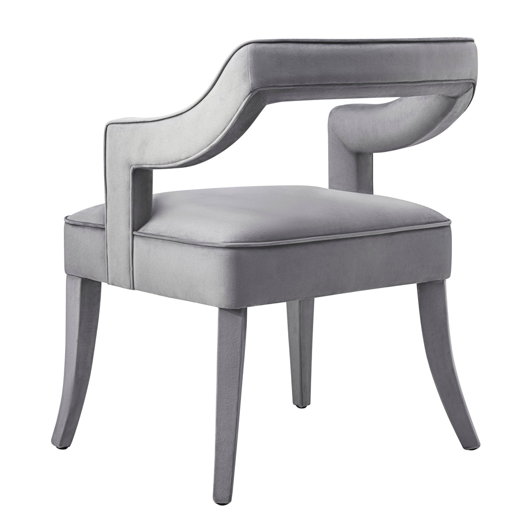 SwayLiving Tiffany Grey Velvet Chair DINING CHAIRS