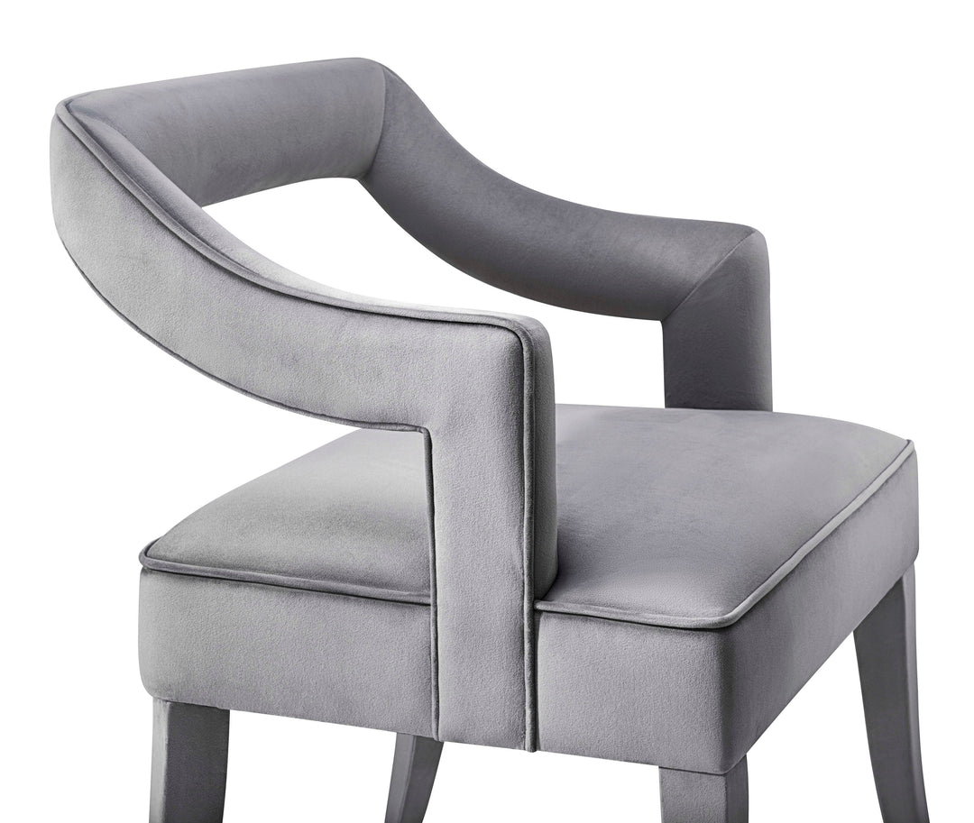 SwayLiving Tiffany Grey Velvet Chair DINING CHAIRS