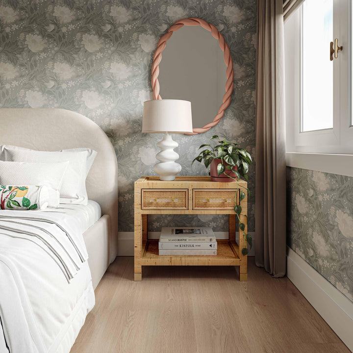SwayLiving Amara Natural Rattan Nightstand NIGHTSTANDS
