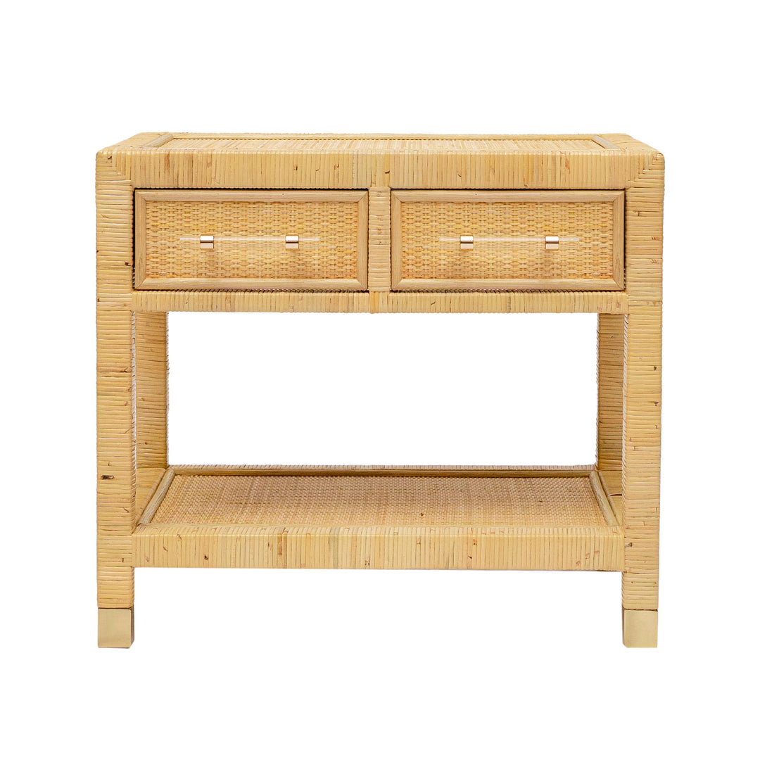 SwayLiving Amara Natural Rattan Nightstand NIGHTSTANDS