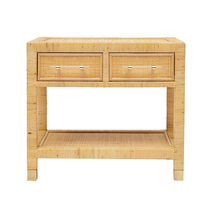 SwayLiving Amara Natural Rattan Nightstand NIGHTSTANDS