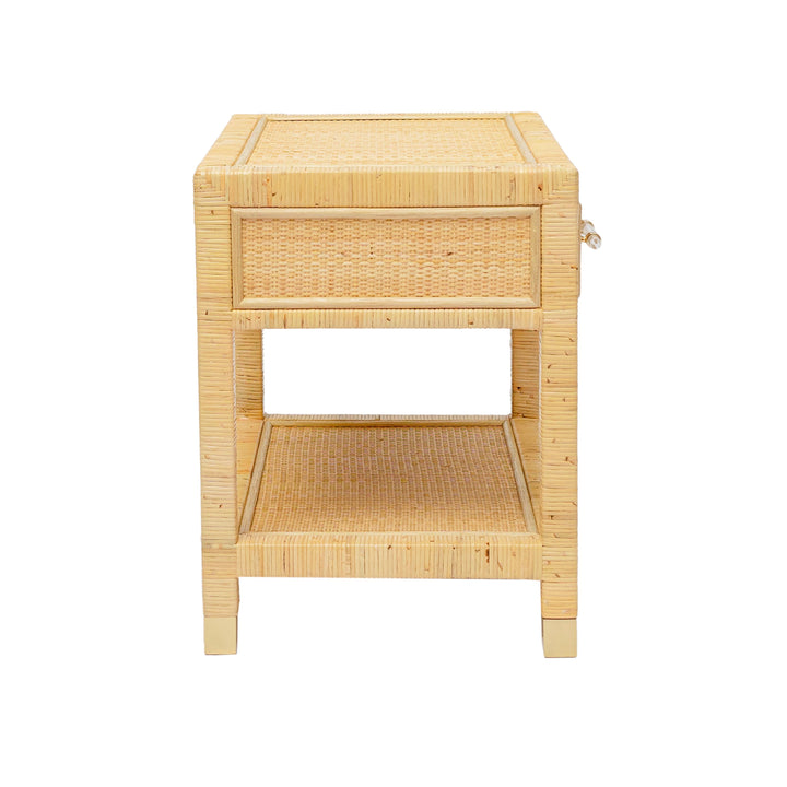SwayLiving Amara Natural Rattan Nightstand NIGHTSTANDS