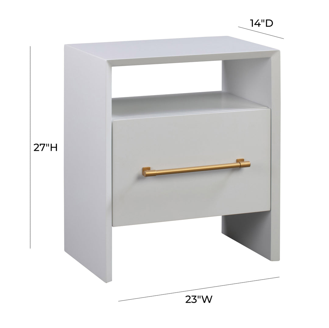 SwayLiving Libre White Nightstand NIGHTSTANDS