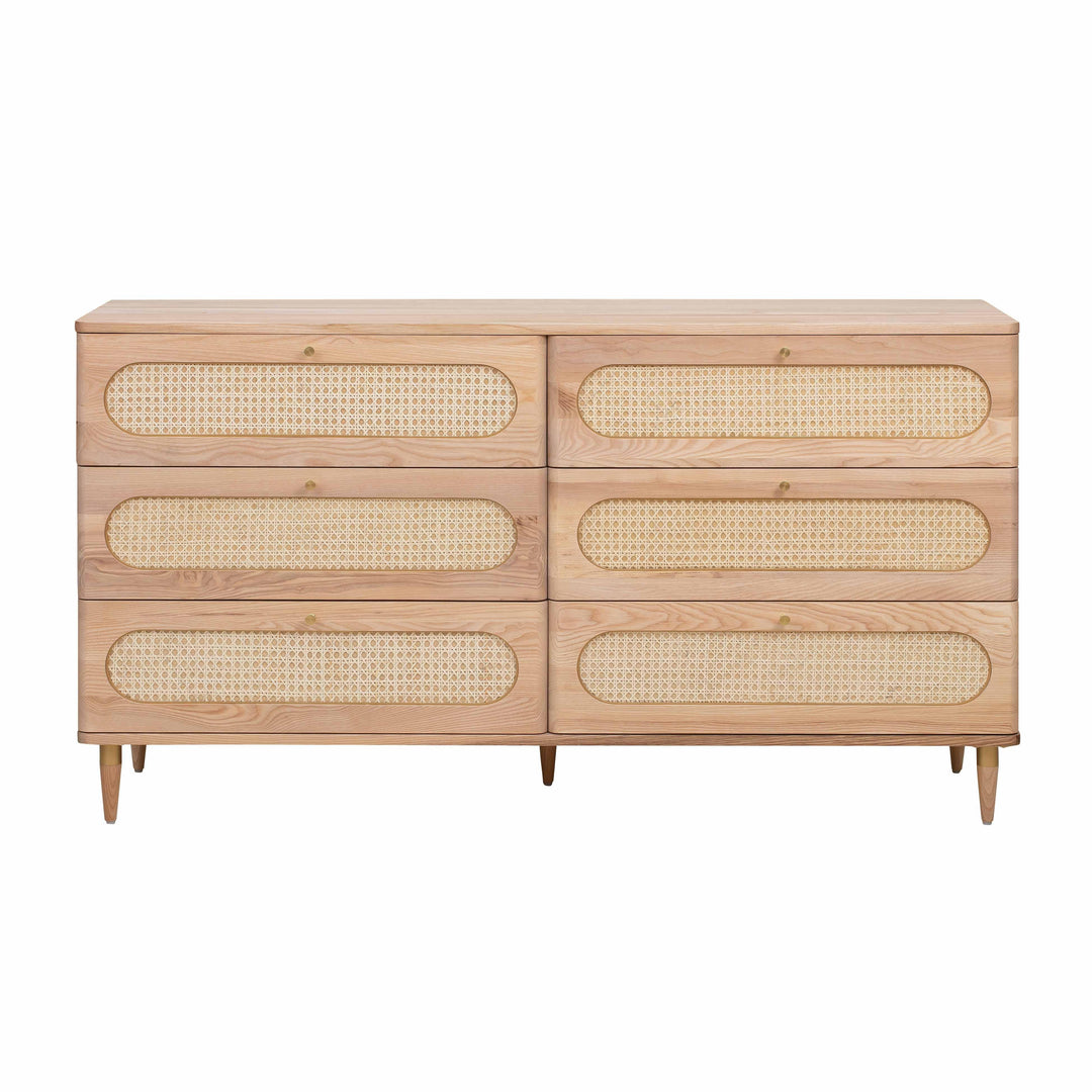 SwayLiving Carmen Cane 6 Drawer Dresser DRESSERS