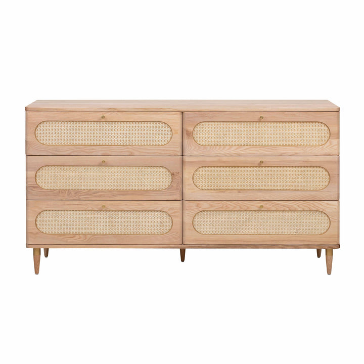 SwayLiving Carmen Cane 6 Drawer Dresser DRESSERS