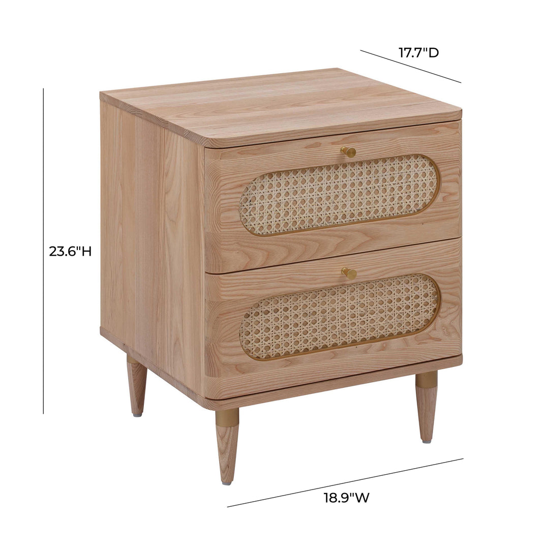 SwayLiving Carmen Cane Nightstand NIGHTSTANDS