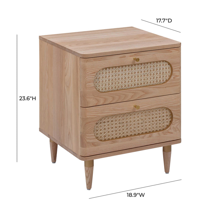 SwayLiving Carmen Cane Nightstand NIGHTSTANDS