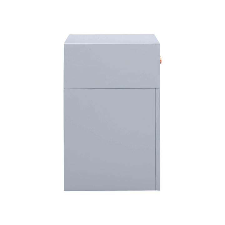 SwayLiving Suzie Pastel Blue & Rattan Nightstand NIGHTSTANDS