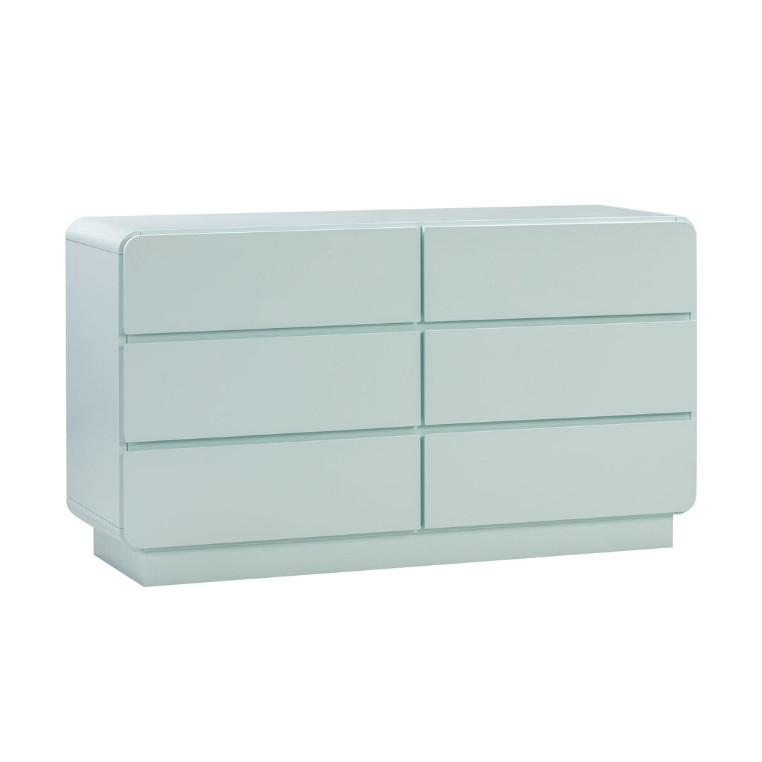 SwayLiving Sagura Blue 6-Drawer Dresser DRESSERS