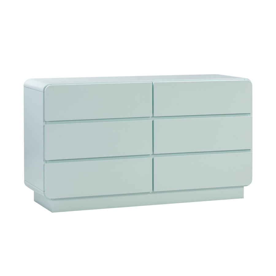 SwayLiving Sagura Blue 6-Drawer Dresser DRESSERS