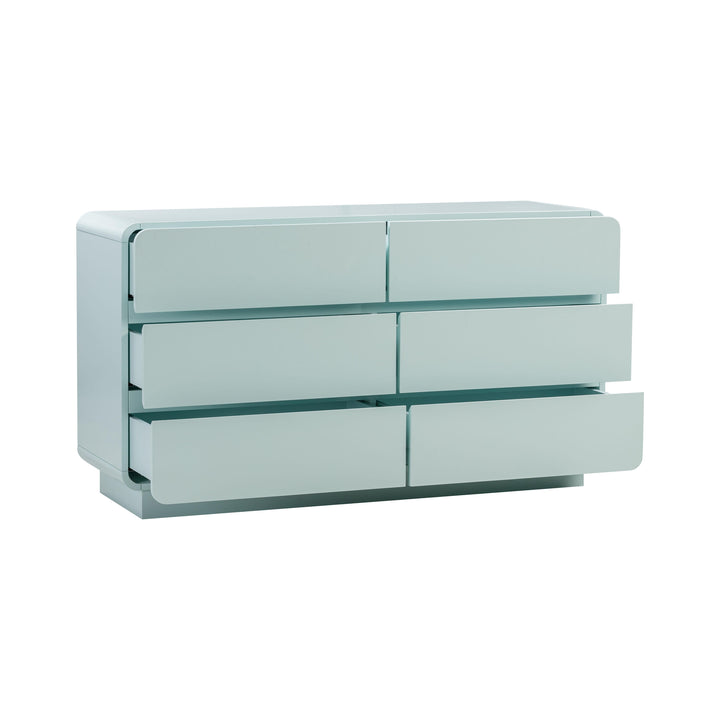 SwayLiving Sagura Blue 6-Drawer Dresser DRESSERS