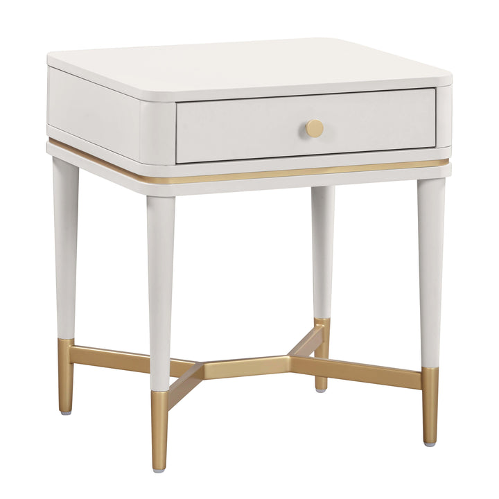 SwayLiving Julieta Cream Nightstand NIGHTSTANDS