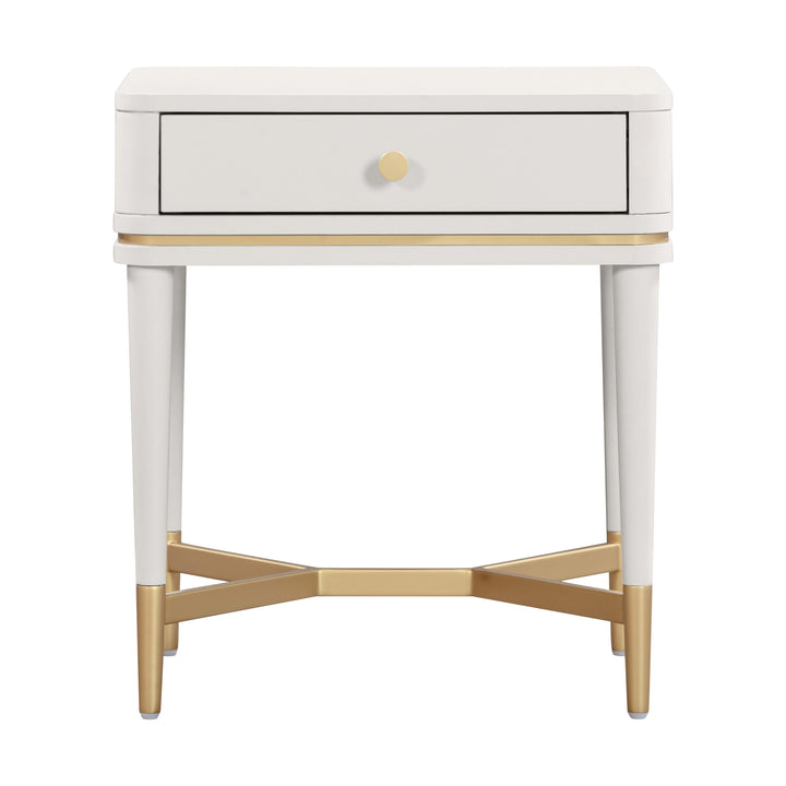SwayLiving Julieta Cream Nightstand NIGHTSTANDS