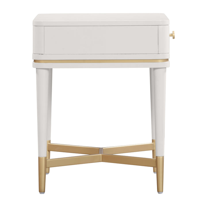 SwayLiving Julieta Cream Nightstand NIGHTSTANDS