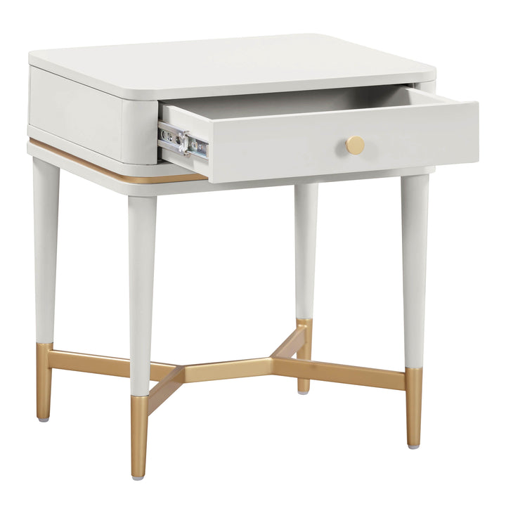 SwayLiving Julieta Cream Nightstand NIGHTSTANDS
