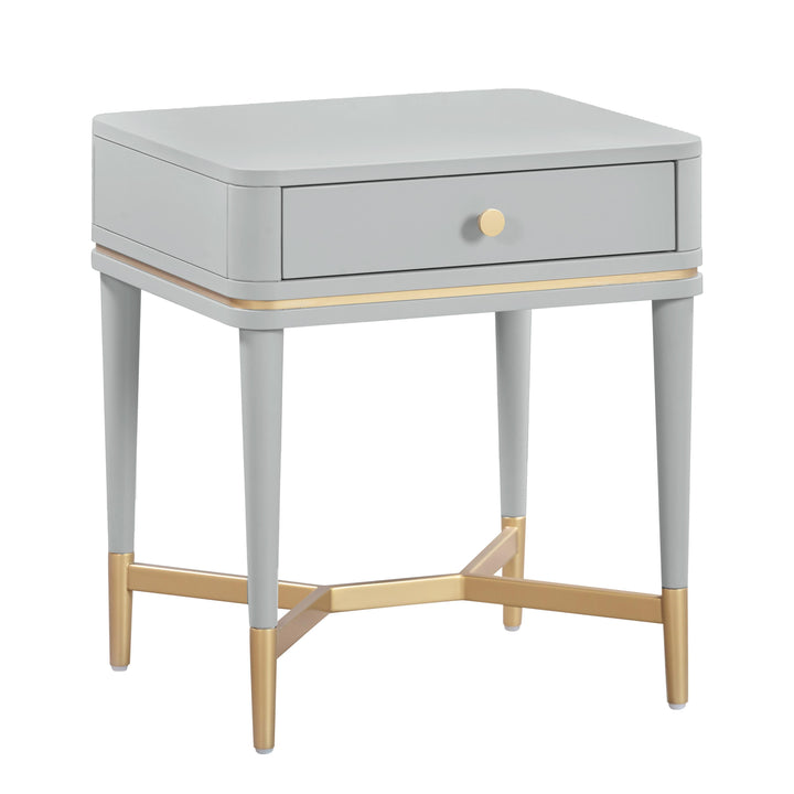 SwayLiving Julieta Grey Nightstand NIGHTSTANDS