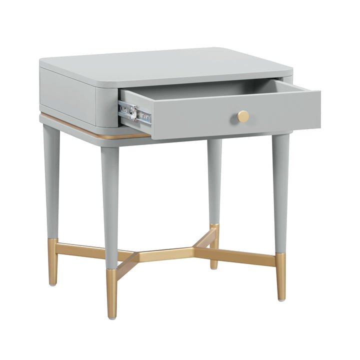 SwayLiving Julieta Grey Nightstand NIGHTSTANDS