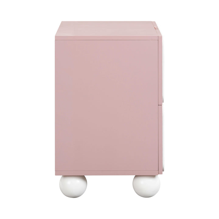 SwayLiving Tori Motif Mauve Nightstand NIGHTSTANDS