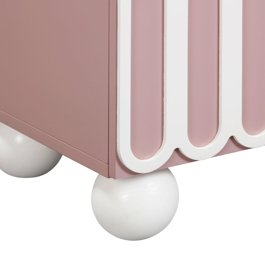 SwayLiving Tori Motif Mauve Nightstand NIGHTSTANDS