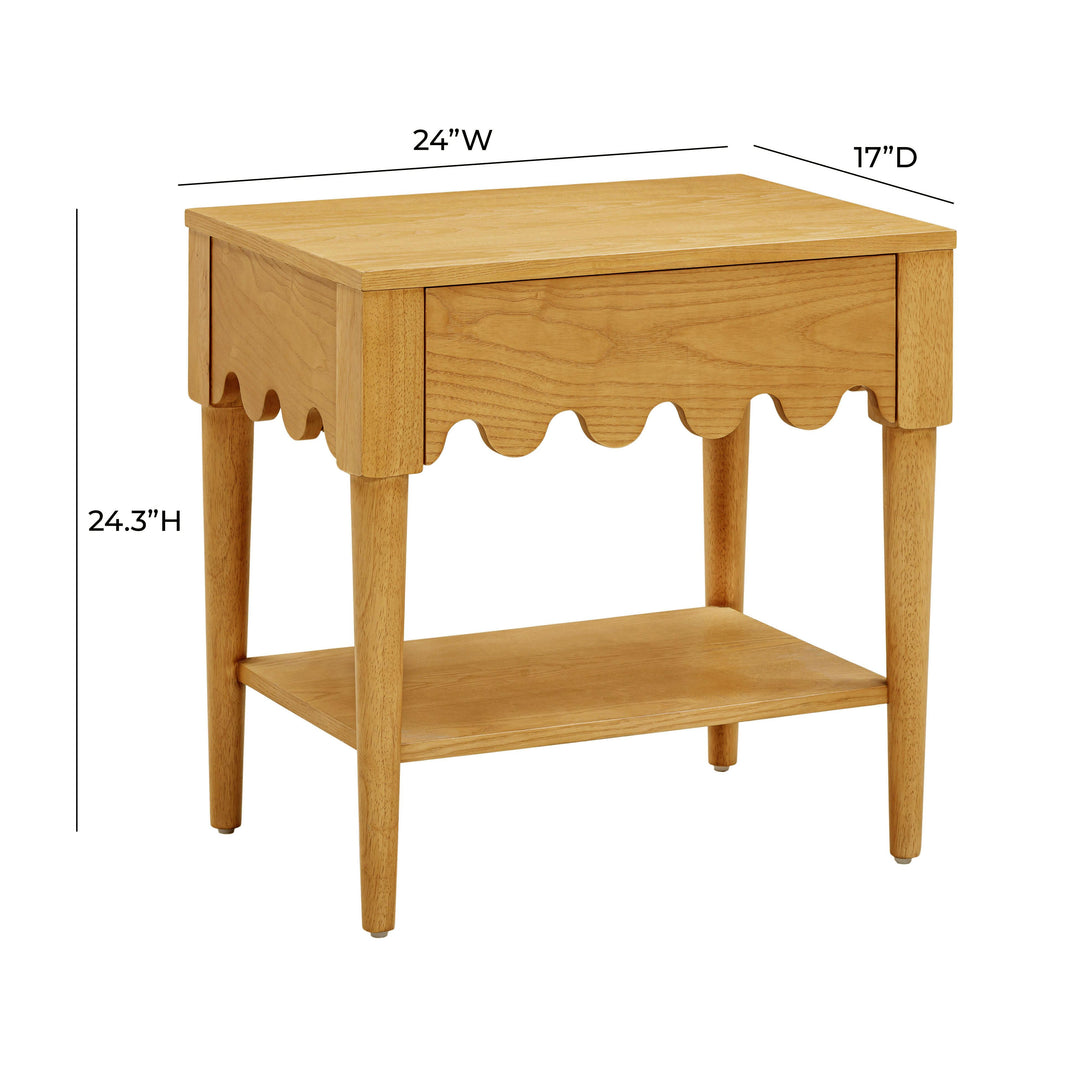 SwayLiving Oodle Natural Ash Nightstand NIGHTSTANDS