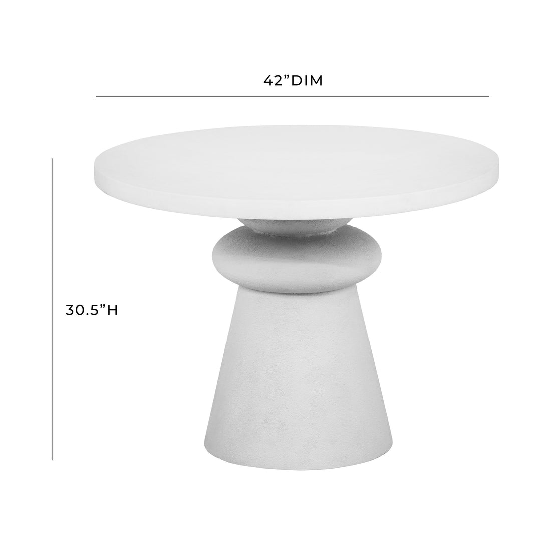 SwayLiving Lupita White 42" Dinette Table DINING TABLES