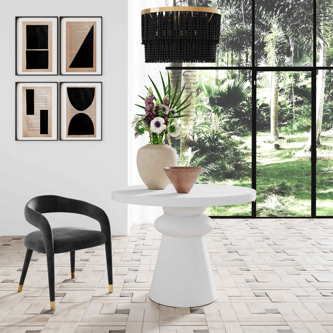 SwayLiving Lupita White 42" Dinette Table DINING TABLES