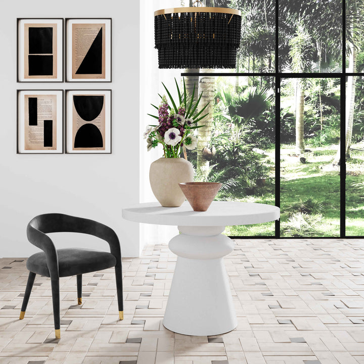 SwayLiving Lupita White 42" Dinette Table DINING TABLES