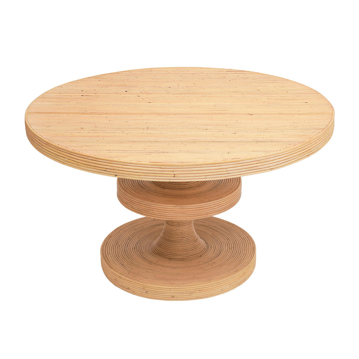 SwayLiving Apollonia Natural Rattan Round Dining Table DINING TABLES
