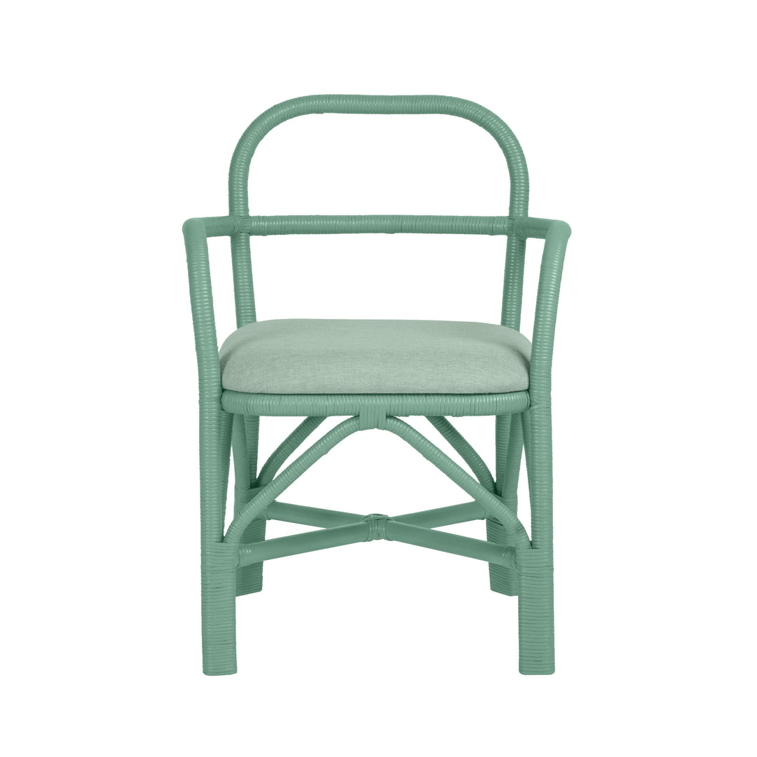 SwayLiving Ginny Green Rattan Dining Chair - Set of 2 DINING CHAIRS