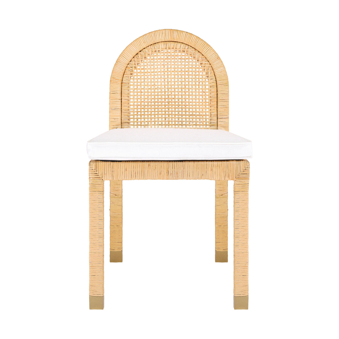 SwayLiving Amara Natural Rattan Arched Back Dining Chair - Set of 2 DINING CHAIRS