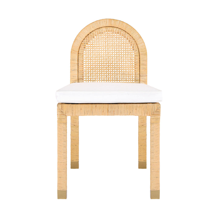 SwayLiving Amara Natural Rattan Arched Back Dining Chair - Set of 2 DINING CHAIRS