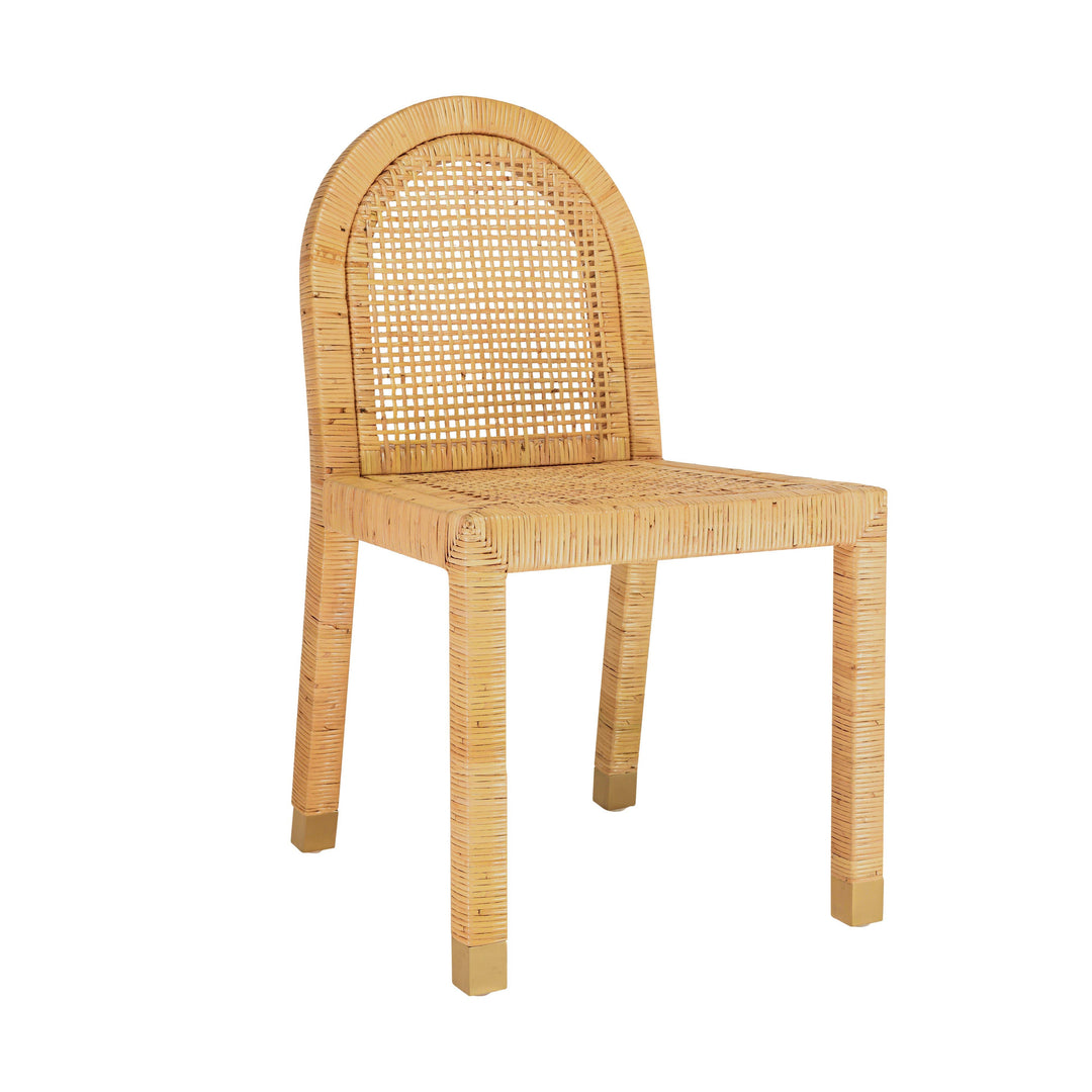 SwayLiving Amara Natural Rattan Arched Back Dining Chair - Set of 2 DINING CHAIRS