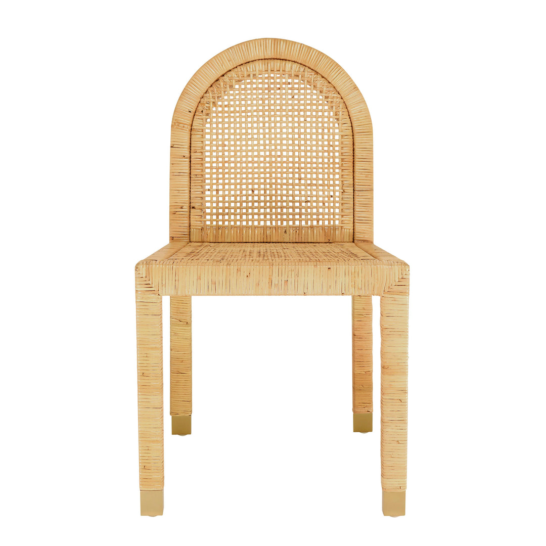 SwayLiving Amara Natural Rattan Arched Back Dining Chair - Set of 2 DINING CHAIRS