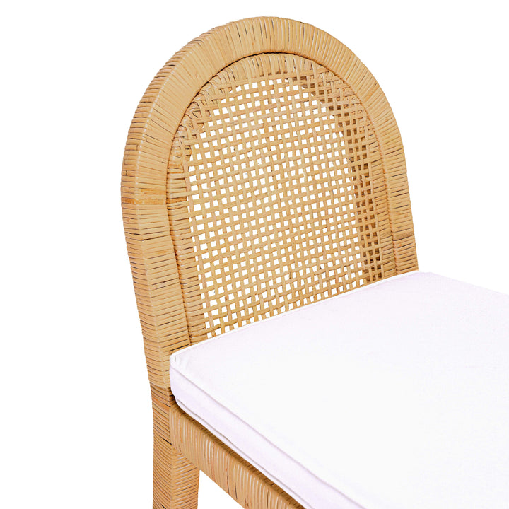 SwayLiving Amara Natural Rattan Arched Back Dining Chair - Set of 2 DINING CHAIRS