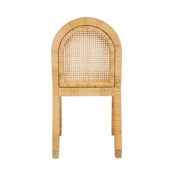 SwayLiving Amara Natural Rattan Arched Back Dining Chair - Set of 2 DINING CHAIRS