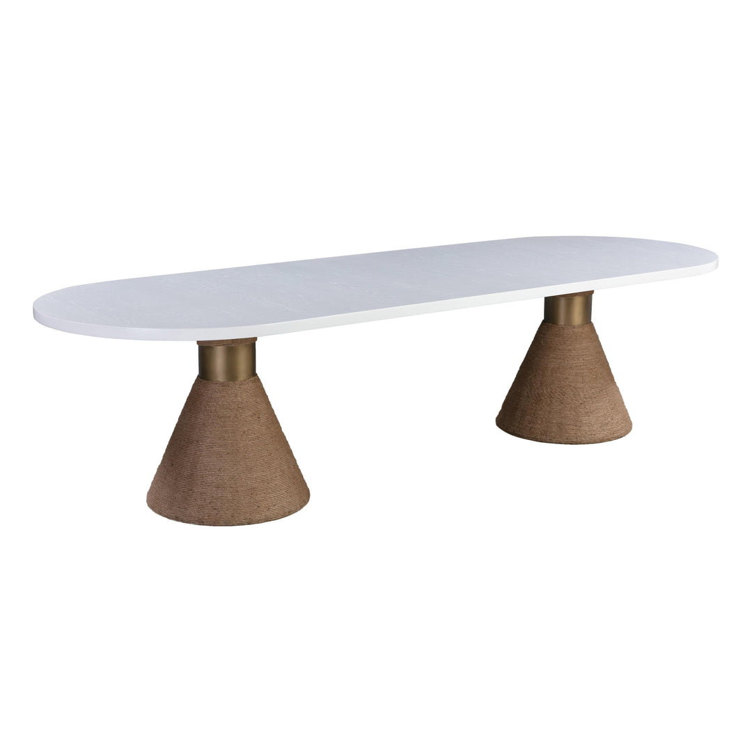 SwayLiving Rishi Natural Rope Oval Table DINING TABLES