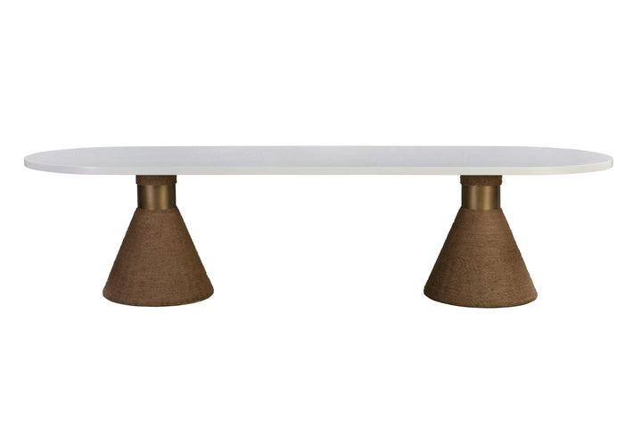 SwayLiving Rishi Natural Rope Oval Table DINING TABLES