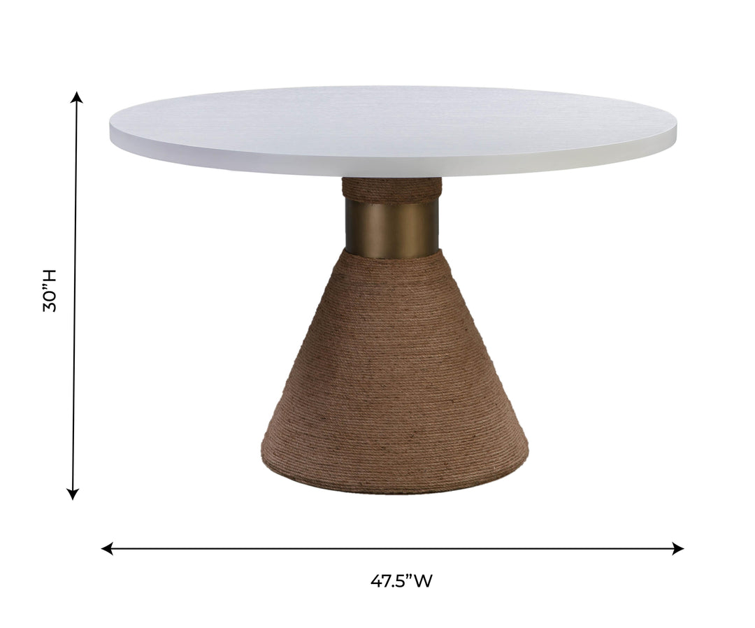 SwayLiving Rishi Natural Rope Round Table DINING TABLES