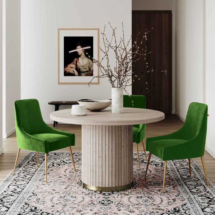 SwayLiving Beatrix Green Velvet Side Chair DINING CHAIRS