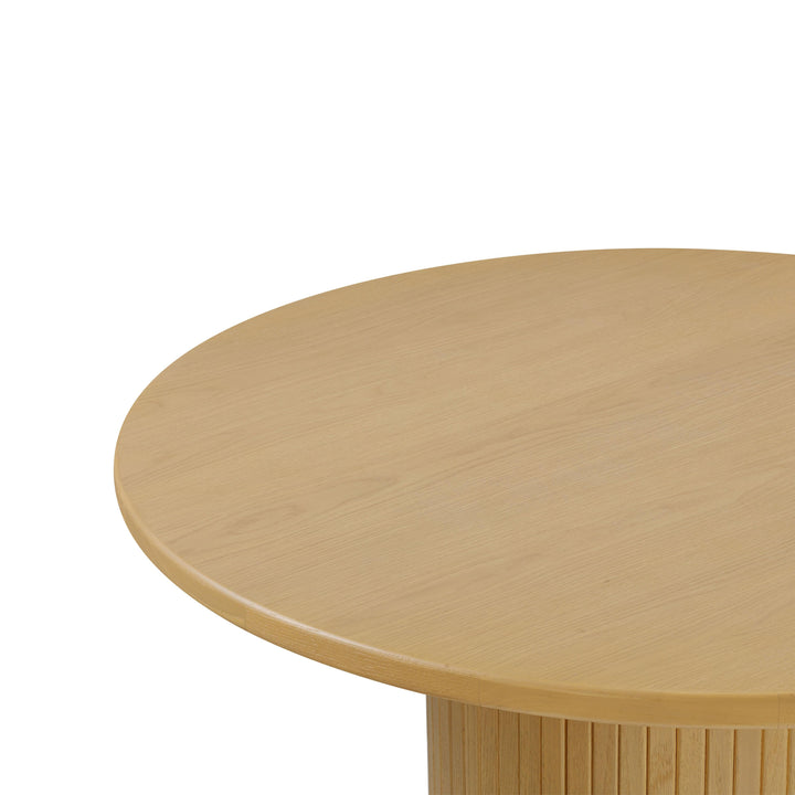 SwayLiving Chelsea Natural Oak Wood Round Dining Table DINING TABLES
